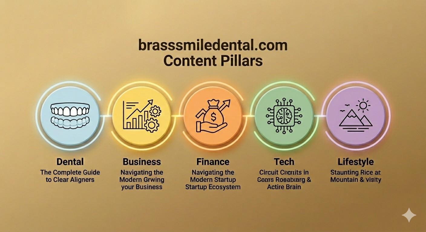 Brasssmile dental health and lifestyle content overview